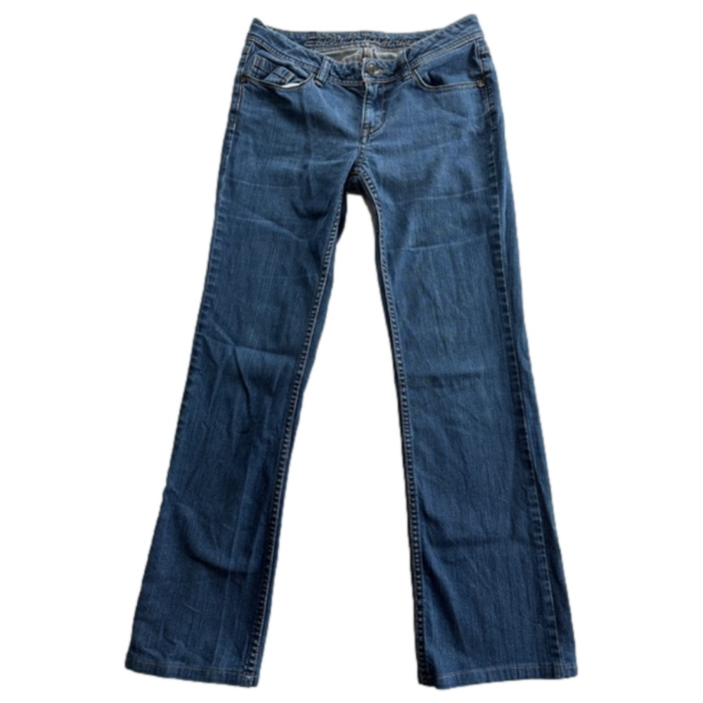 Espirit Womens Denim Slim Size W28 L32 Blue Casual Zip Pocket Button